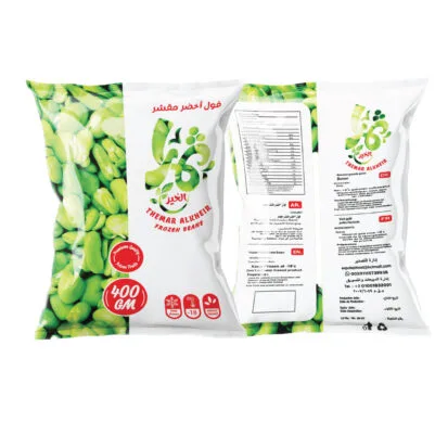فول اخضر مقشر  ٤٠٠ جرام - ( كرتونه )